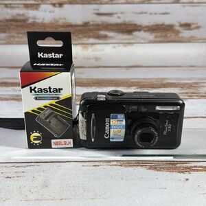 Canon PowerShot S50 5.0MP Digital Camera Black Tested w/ New Battery & Charger